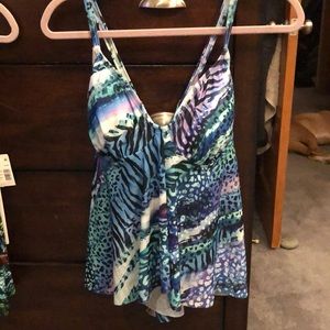 Swimsuits For All Congo Flyaway U-wire Tankini Top